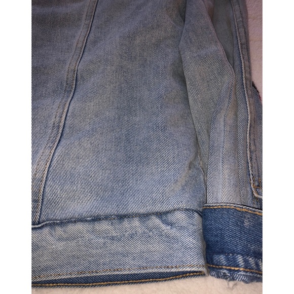 Pacsun Los Angeles Embroidered Sherpa Denim Coat - Picture 8 of 14